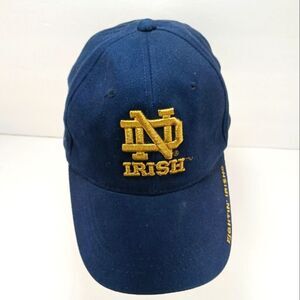 NWOT Vintage Notre Dame Fighting Irish Starter Navy Blue Strapback Hat Cap Fit